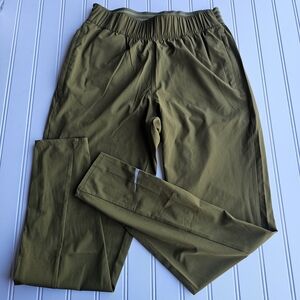 Nike Olive Green Pants/joggers Zipper Pockets Womens XS